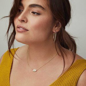 Kendra Scott Elisa Necklace Iridescent Drusy Gold